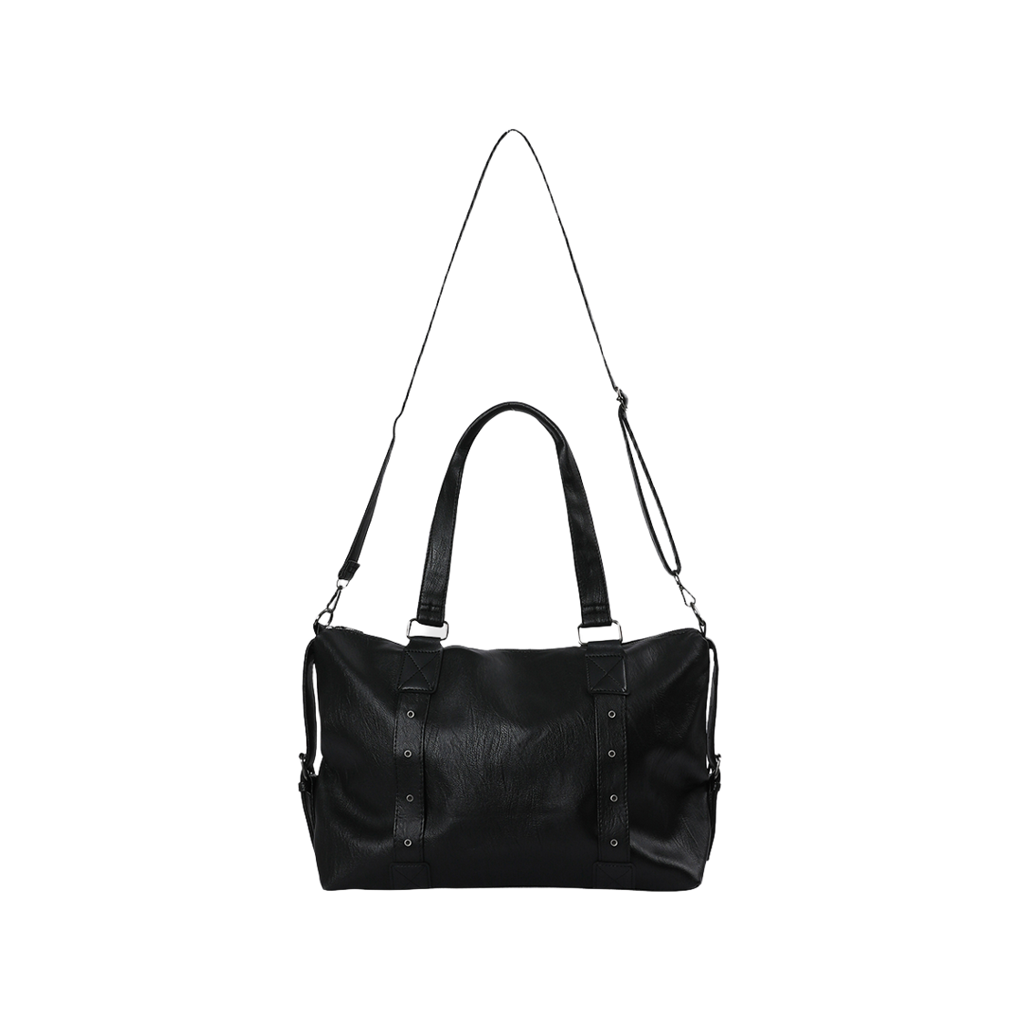 무센트 프라임 링클 레더 토트백 블랙(MUCENT Prime Wrinkle Leather Tote Bag Black) - 2
