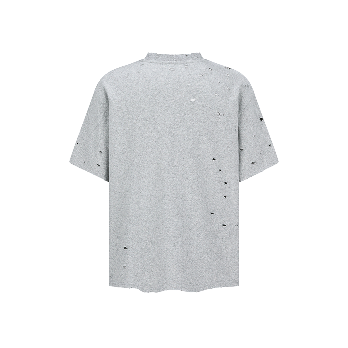 엔드릭스 홀 레더 픽셀 로고 티셔츠 그레이(EDLIX Hole Leather Pixel Logo T-Shirt Grey) - 2