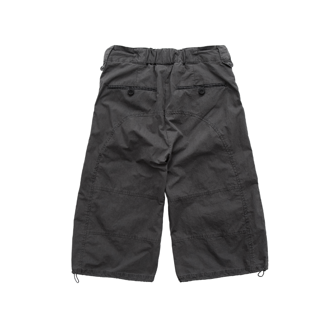 폴리테루 우먼 포켓 셔링 팬츠 브라운 차콜(Polyteru Women Pocket Shirring Pants Brown Charcoal) - 2