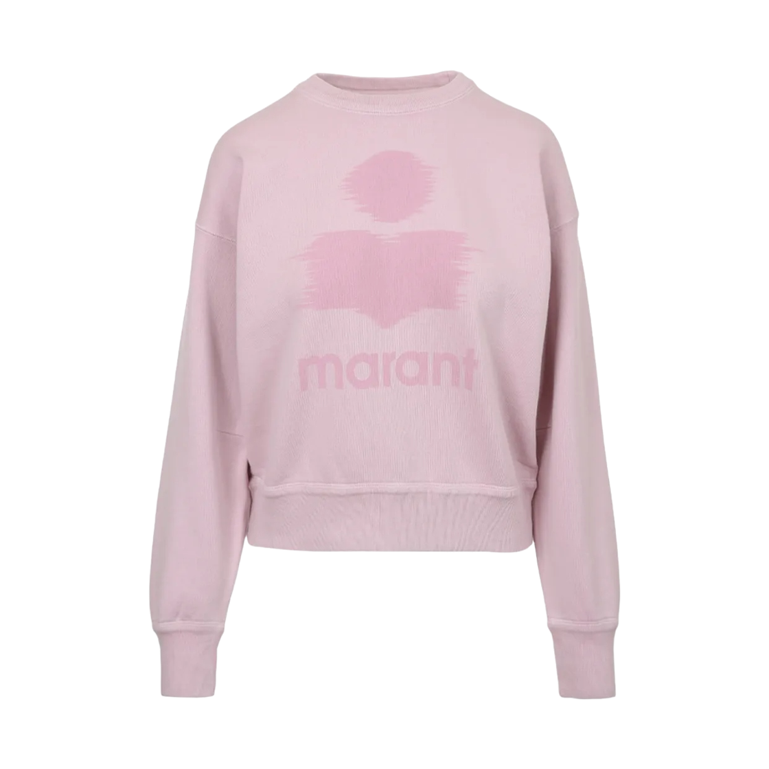 SW0011FA-C1M04E-40LK (W) Isabel Marant Mobyli Logo Detail Cotton Sweatshirt Light Pink - 26SS