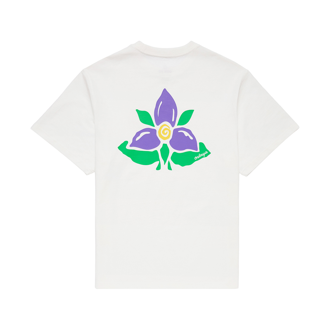 오스트리야 26SS 트릴리움 스월 티셔츠 클라우드 화이트(OSTRYA 26SS Trillium Swirl Tee Cloud White)