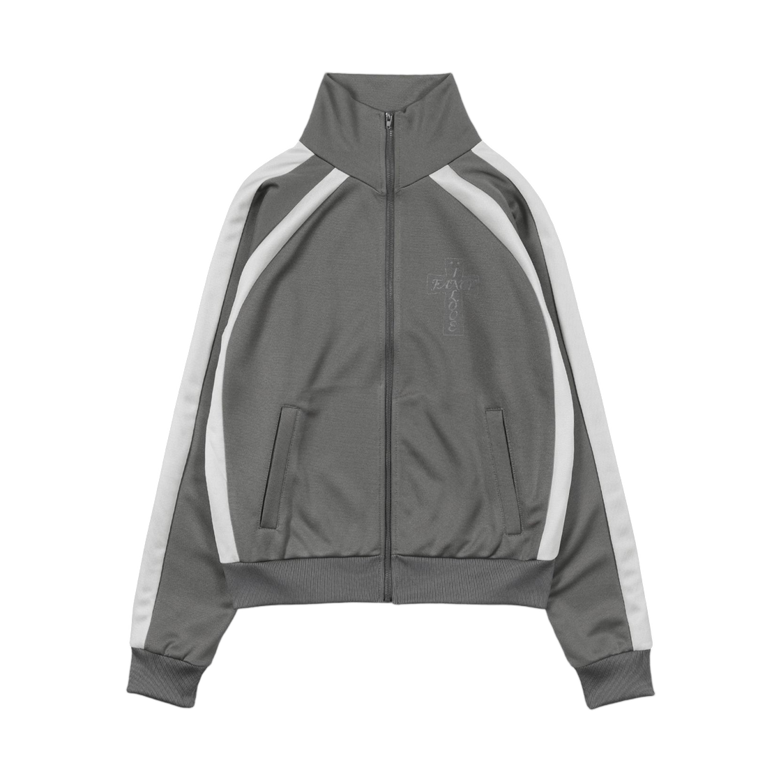 (W) 팬시 클럽 프로스 글로시 트랙탑 카키((W) Fancy Club Pros Glossy Track Top Khaki)
