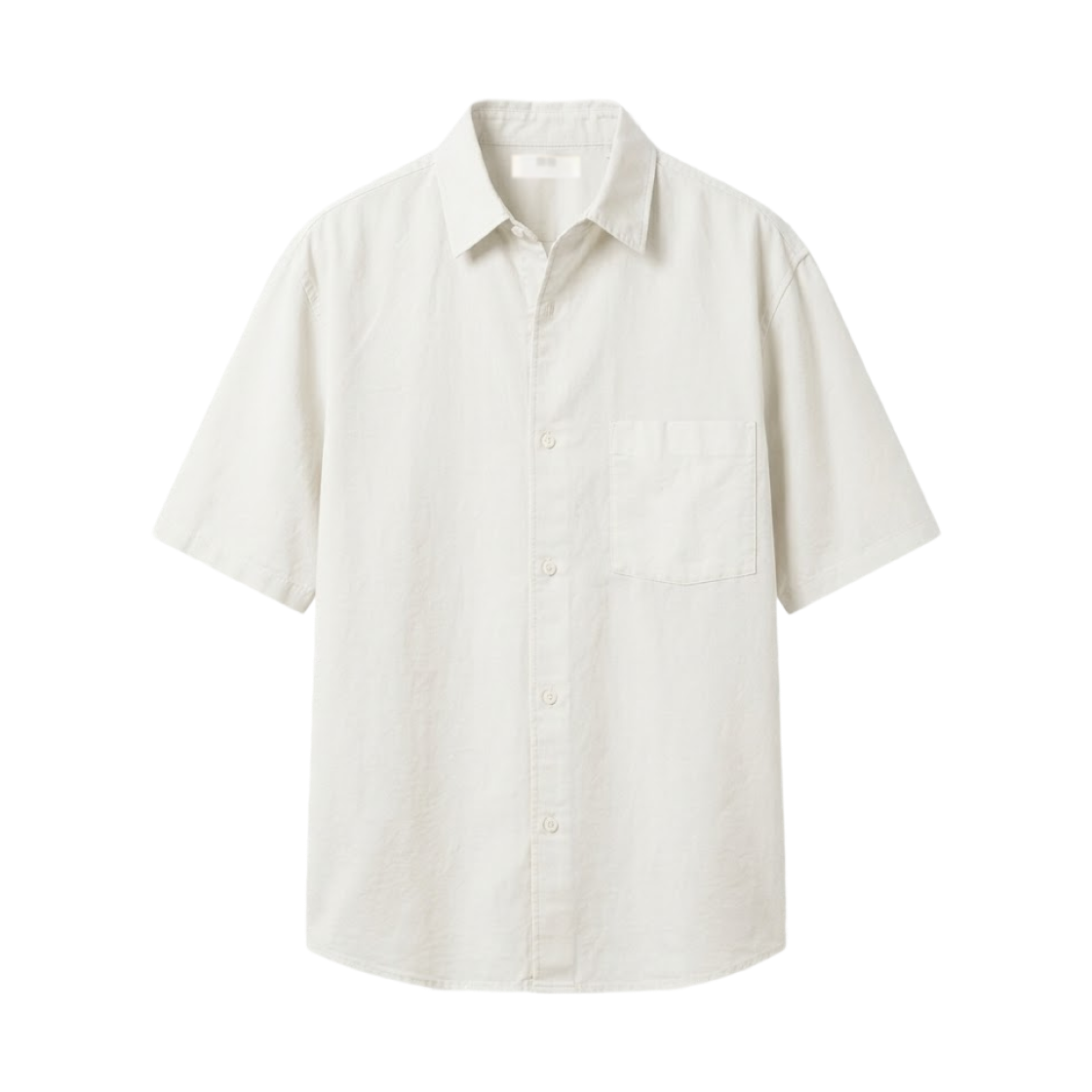 482502-00 Uniqlo Cotton Linen Shirt White