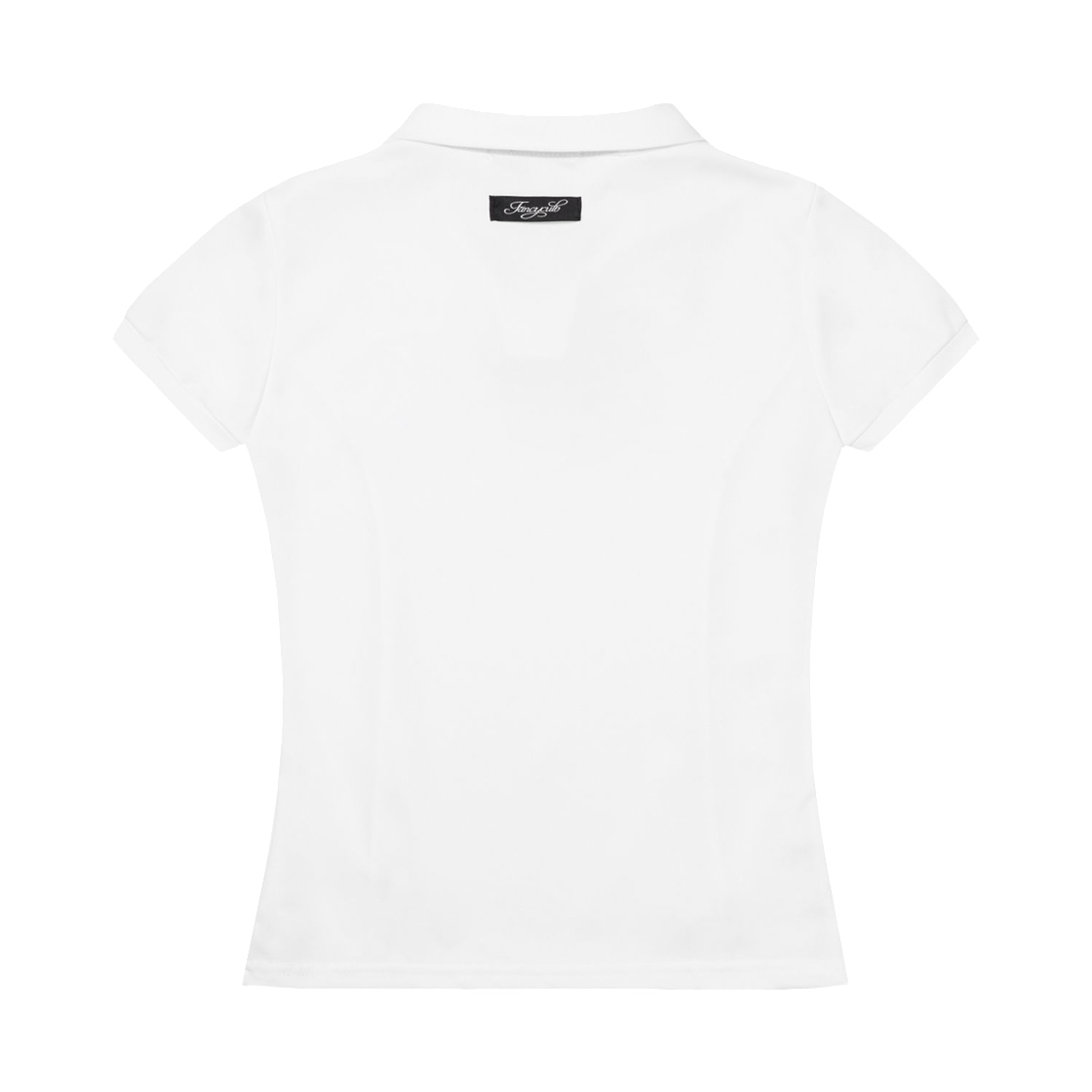 (W) 팬시 클럽 유토피아 칼라 티셔츠 화이트((W) Fancy Club Utopia Collar T-Shirt White) - 2