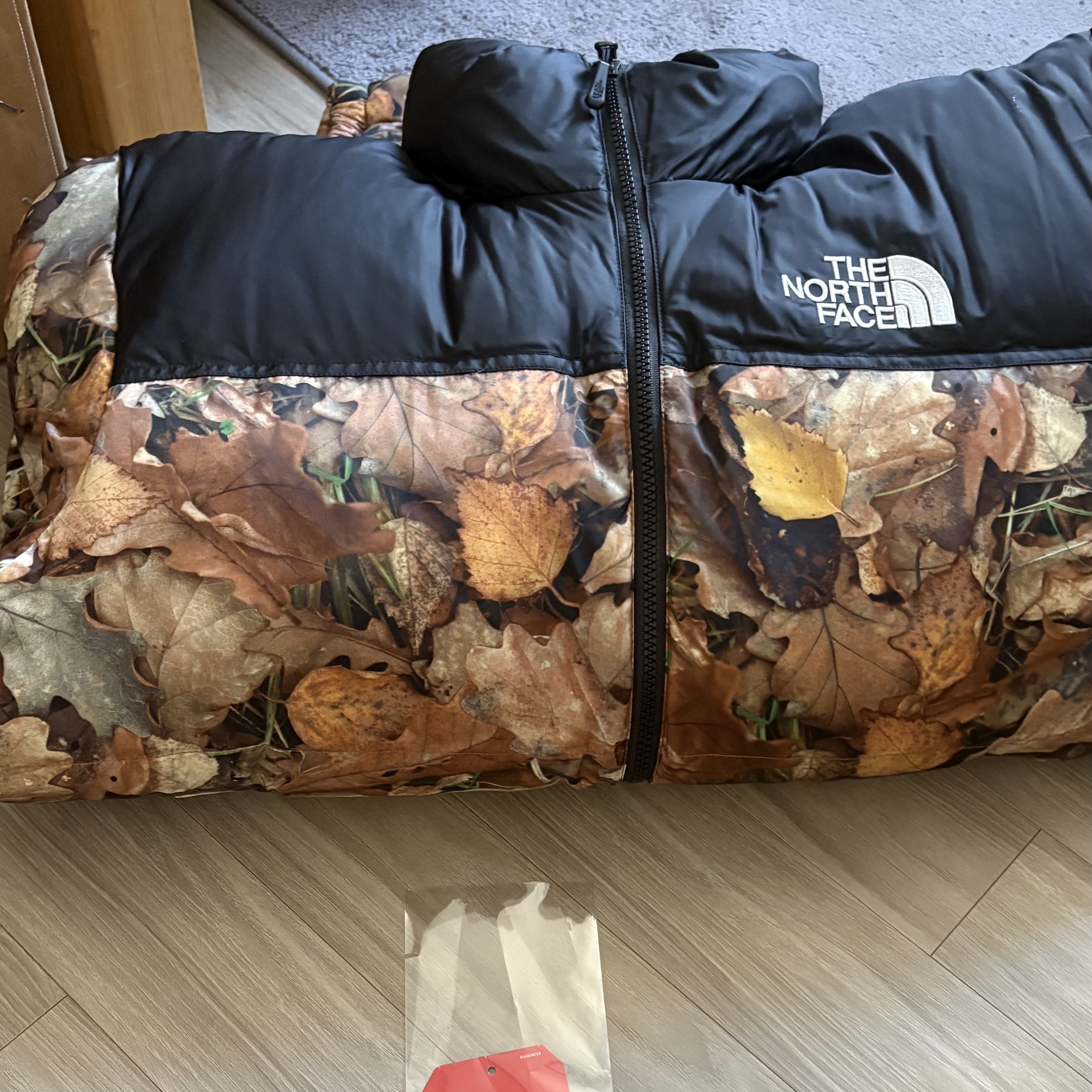 Supreme x The North Face Nuptse Leaves - 16FW 착용 스타일 - 2
