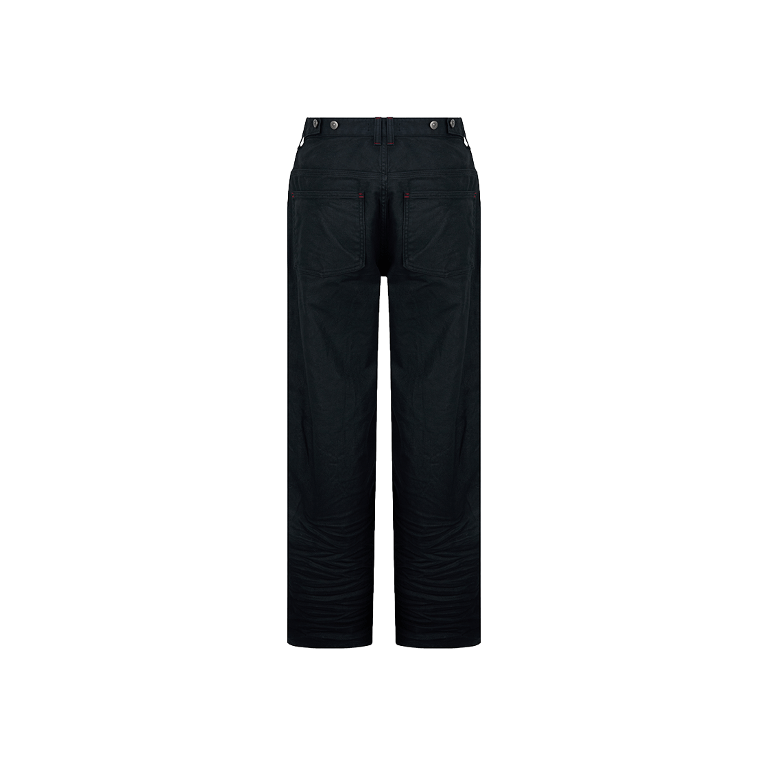 엔드릭스 프레스 크리즈 코티드 데님 팬츠 블랙(EDLIX Press Crease Coated Denim Pants Black) - 2