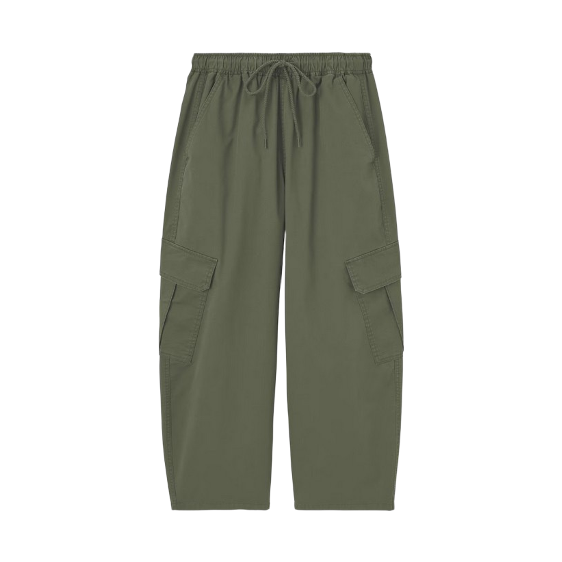 360167-57 (W) GU Cargo Barrel Ankle Pants Olive