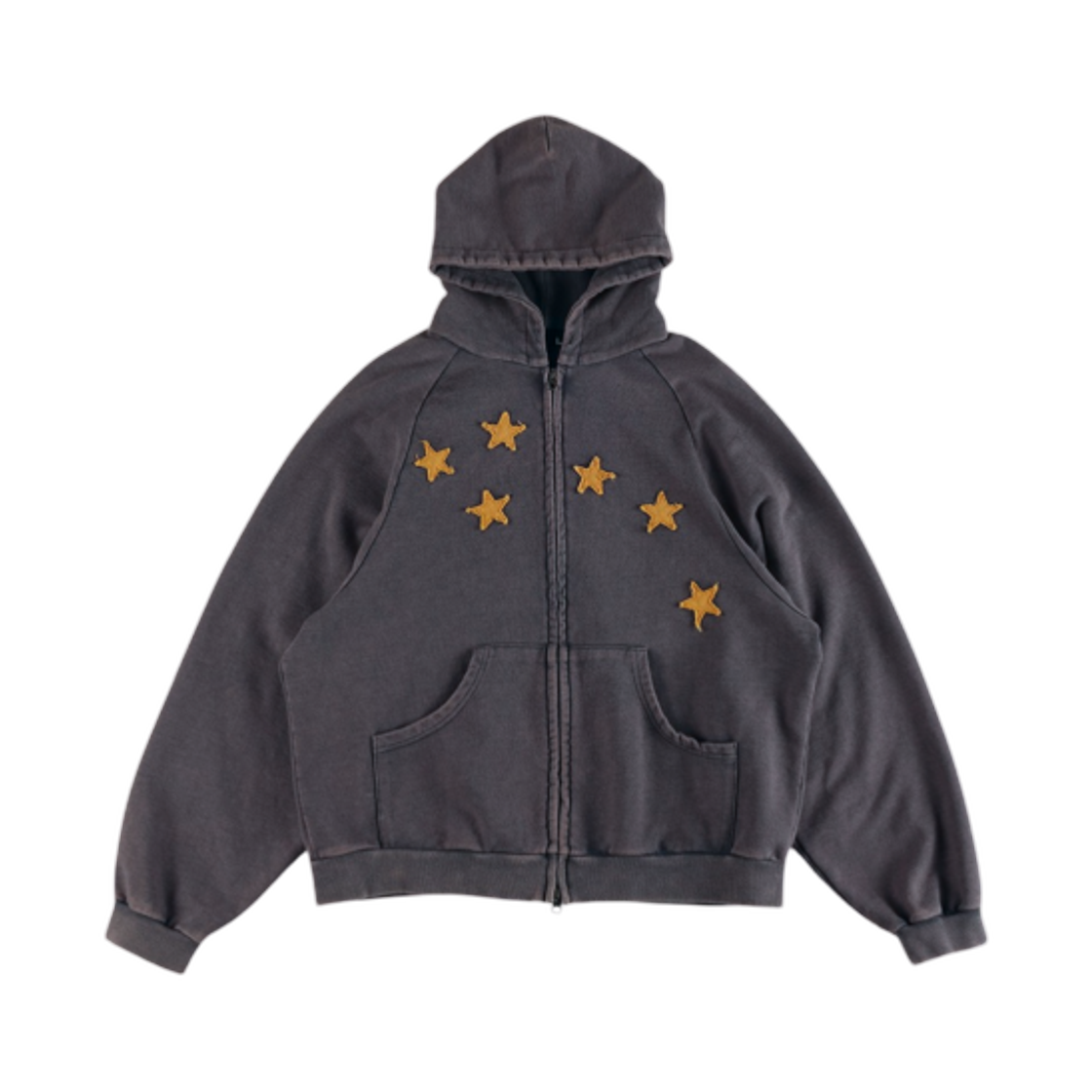 이알티알 델피너스 아플리케 래글런 후드 집업 네이비(ERTR Delphinus Applique Raglan Hoodie Zip Up Navy)