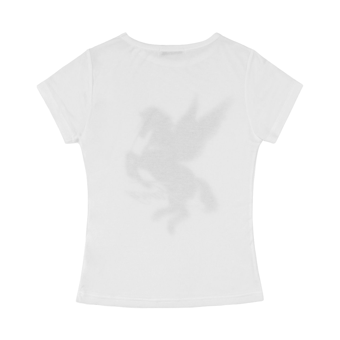 (W) 팬시 클럽 쉐도우 페가수스 티셔츠 화이트((W) Fancy Club Shadow Pegasus T-Shirt White) - 2