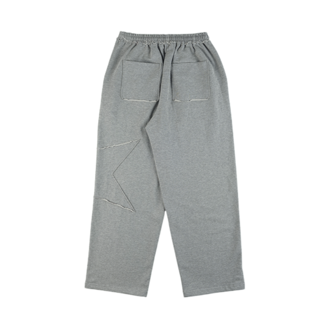 이알티알 스타 아플리케 조거 팬츠 멜란지 그레이(ERTR Star Applique Jogger Pants Melange Grey) - 2