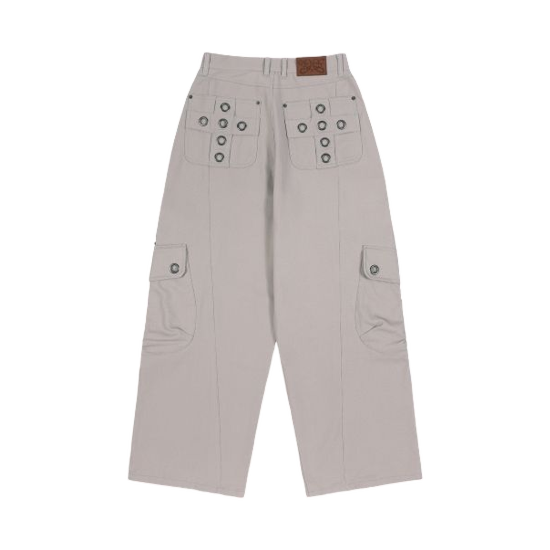 (W) 팬시 클럽 크로스 포켓 카고 팬츠 핑크 베이지((W) Fancy Club Cross Pocket Cargo Pants Pink Beige) - 2