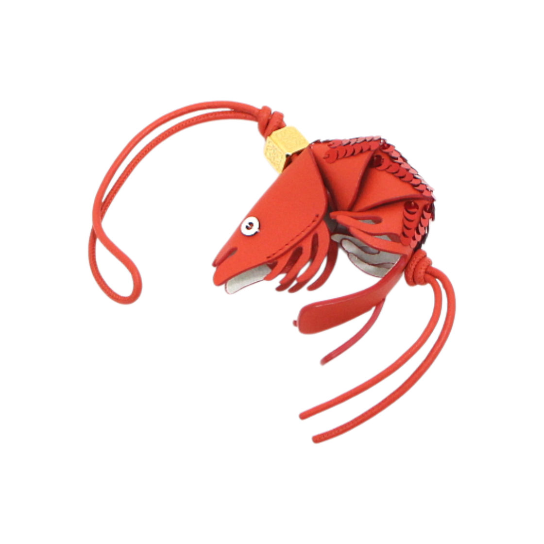 로에베 0010873628 시퀸 쉬림프 뱅글 장식 백참aa63340(Loewe 0010873628 Sequin Shrimp Bangle Bag Charm) - 1