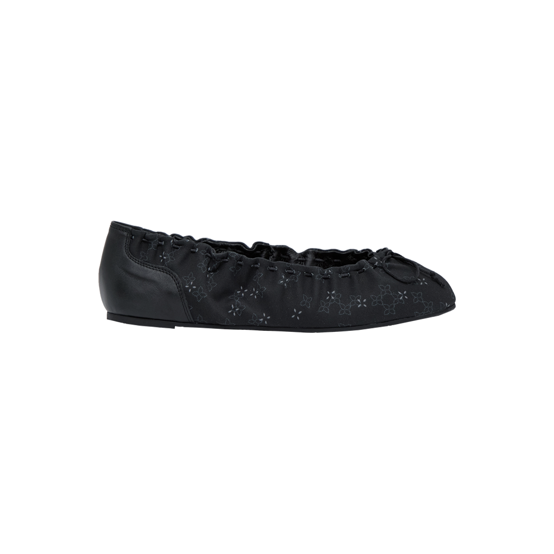 [프리오더] 폴리테루 우먼 플랫 슈즈 플로럴 잉크([프리오더] Polyteru Women Flat Shoes Floral Ink)