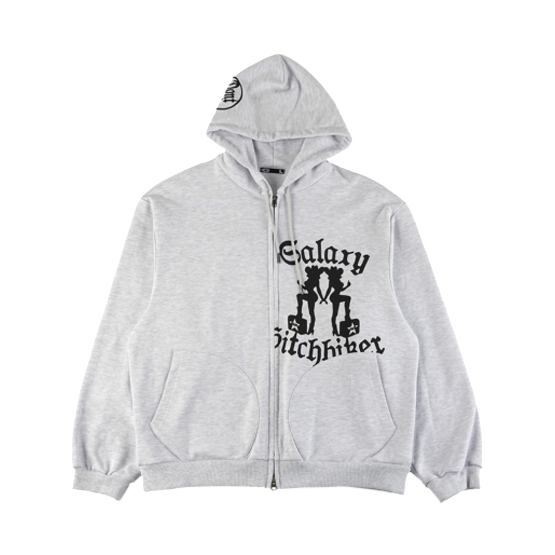 이알티알 갤럭시 히치하이커 후드 집업 멜란지 화이트(ERTR Galaxy Hitchhiker Hoodie Zip Up Melange White) - 1