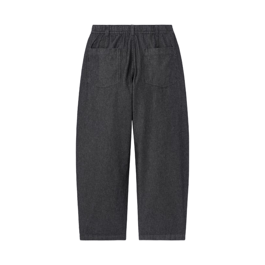 GU 라이트 데님 배럴 릴렉스드 팬츠 +EC 톨 다크 그레이(GU Light Denim Barrel Relaxed Pants +EC Tall Dark Gray) - 2