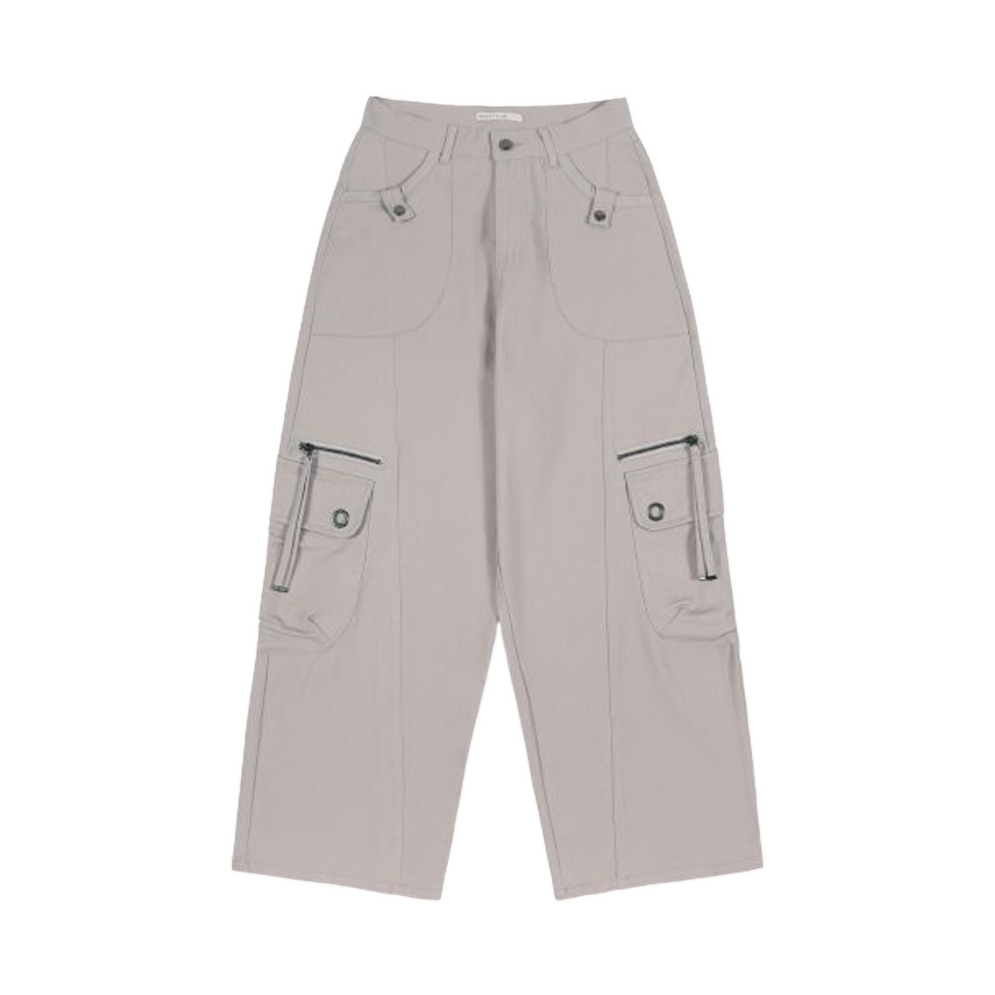 (W) 팬시 클럽 크로스 포켓 카고 팬츠 핑크 베이지((W) Fancy Club Cross Pocket Cargo Pants Pink Beige)