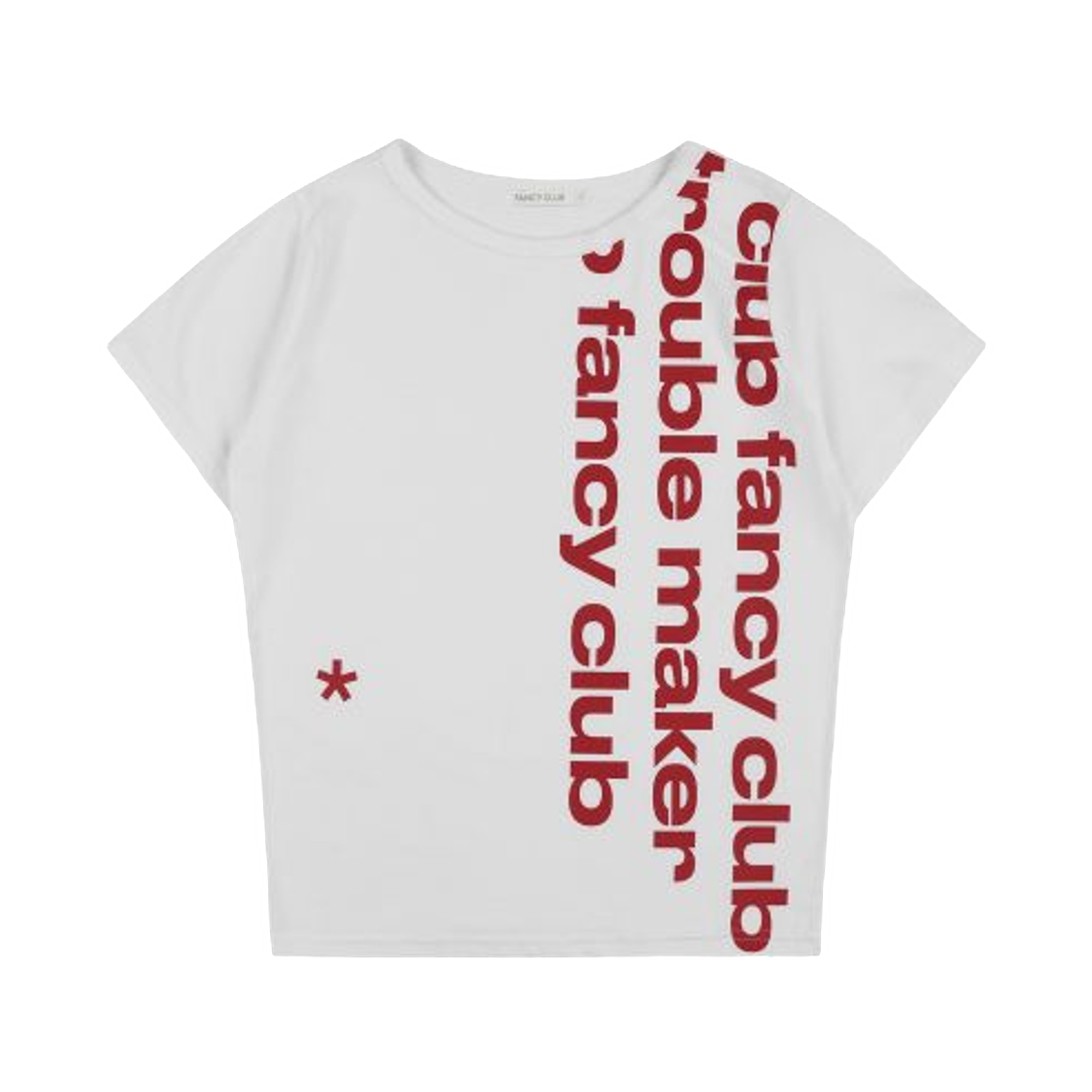 (W) 팬시 클럽 베이워치 크롭 티셔츠 화이트((W) Fancy Club Baywatch Crop T-Shirt White)