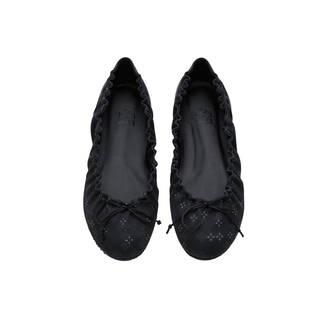 [프리오더] 폴리테루 우먼 플랫 슈즈 플로럴 잉크([프리오더] Polyteru Women Flat Shoes Floral Ink) - 2