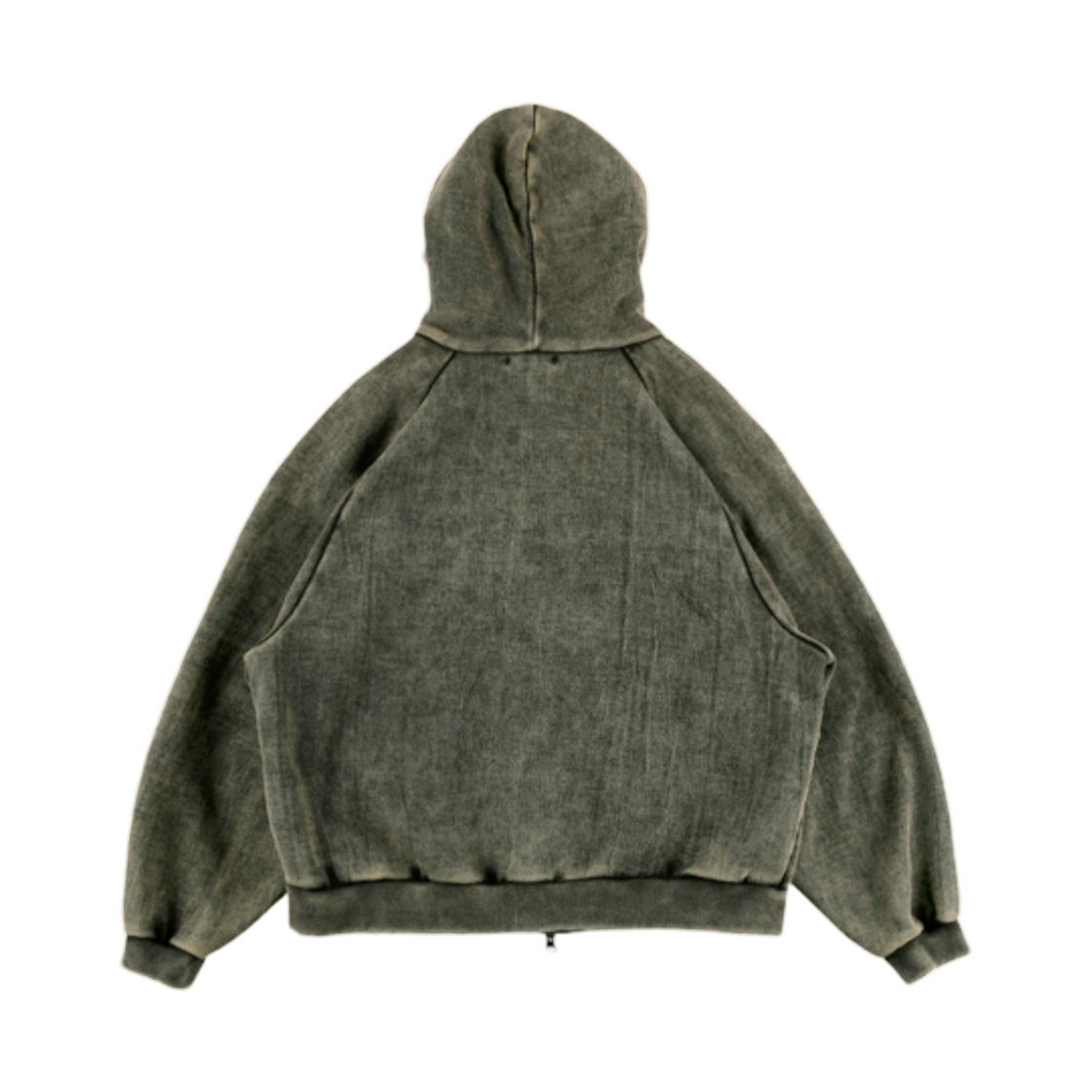 이알티알 델피너스 아플리케 래글런 후드 집업 블랙(ERTR Delphinus Applique Raglan Hoodie Zip Up Black) - 2