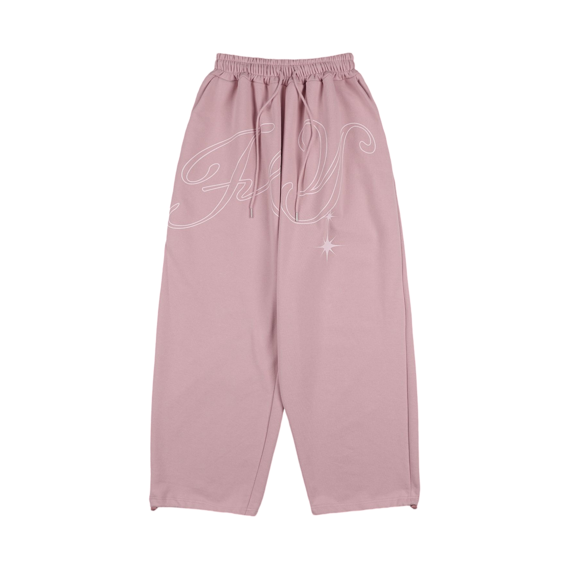 (W) 팬시 클럽 엔젤 빈티지 스웨트팬츠 베이비 핑크((W) Fancy Club Angle Vintage Sweatpants Baby Pink)