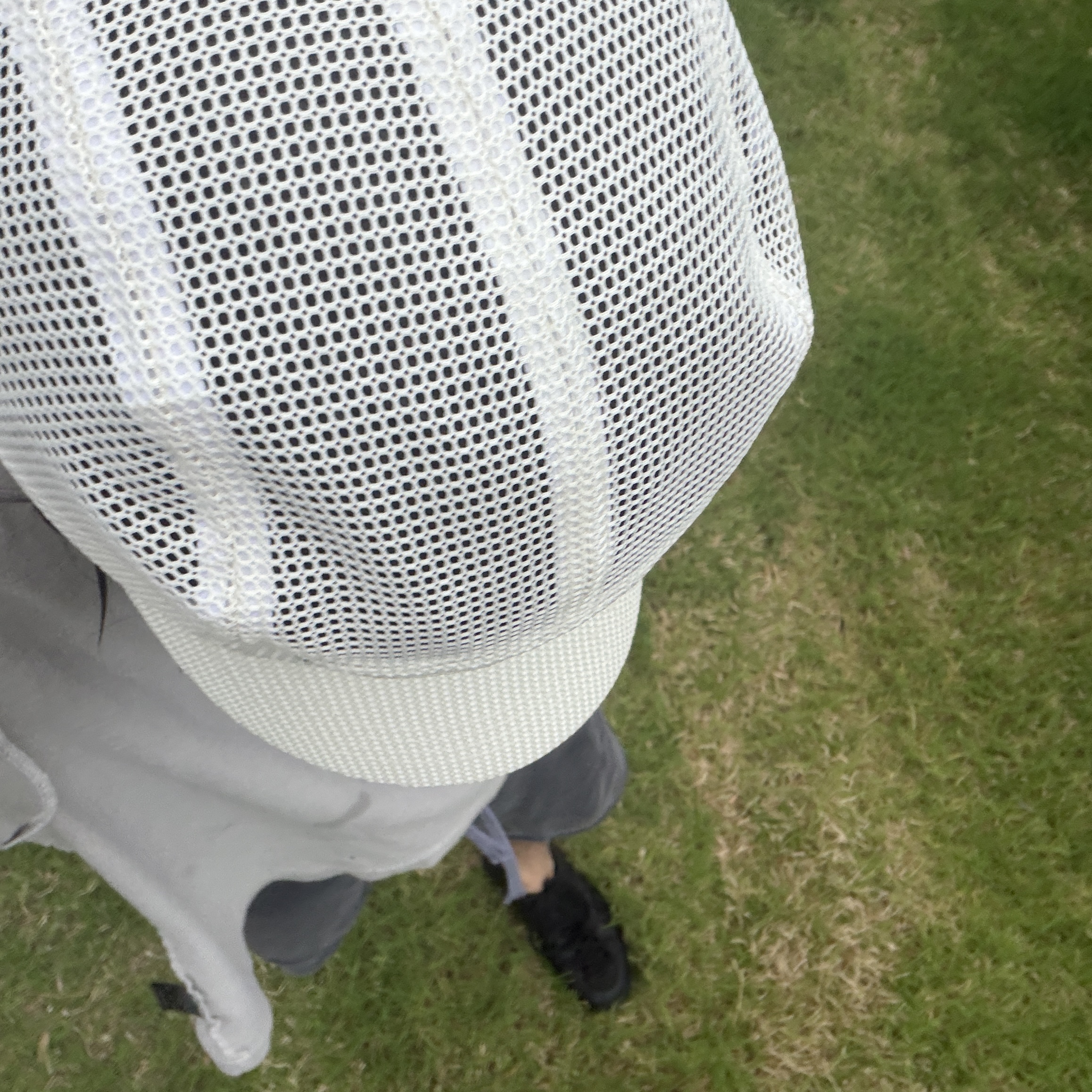 [KREAM 단독] RWR x MEHR Mesh Cap Ivory 착용 스타일 - 2