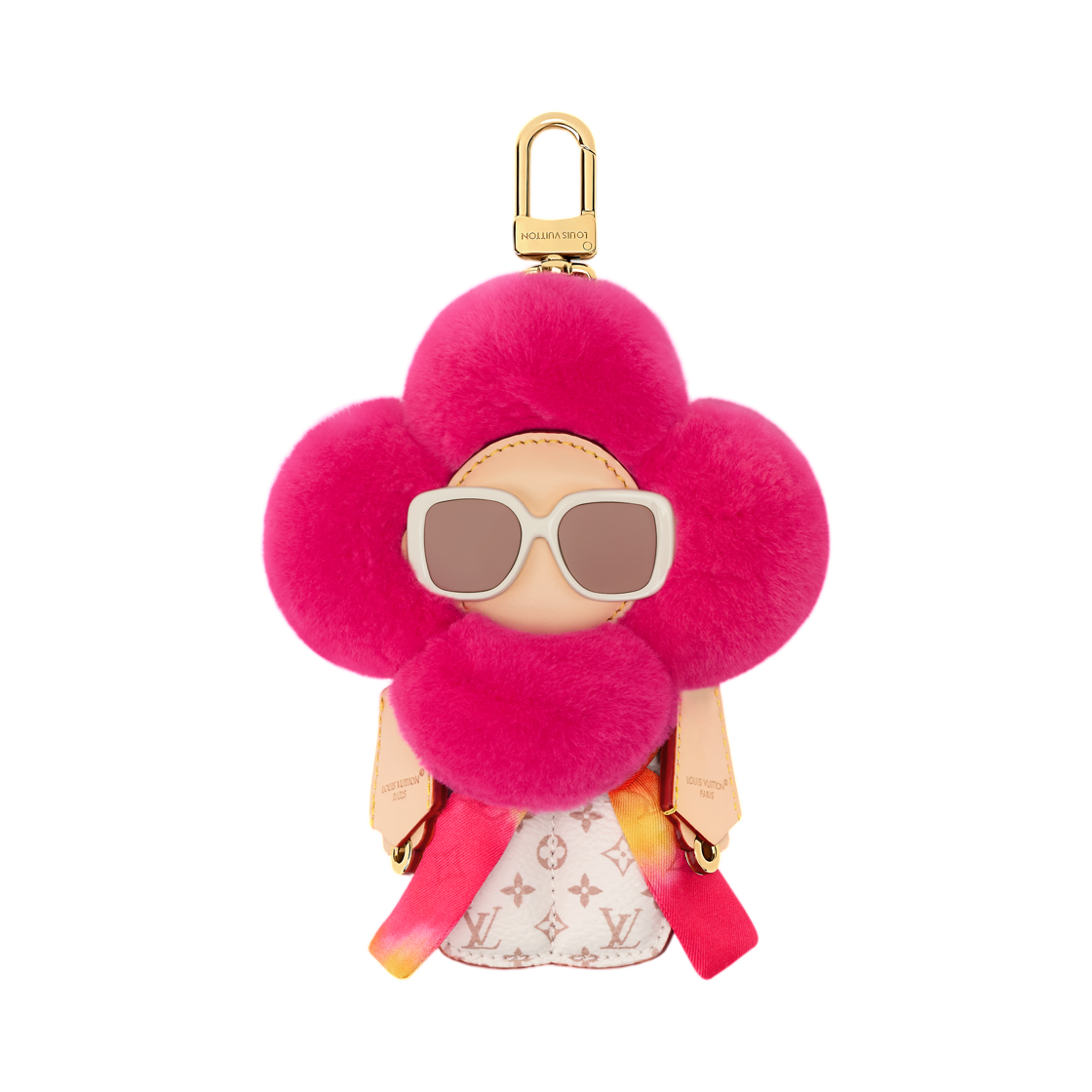 M03953 Louis Vuitton Vivienne Fashionista Tie-Dye Bag Charm Pink