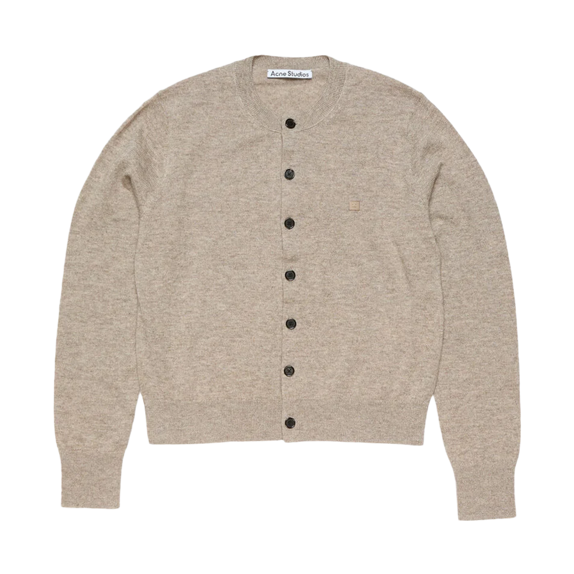 A60657 DRN [25% 쿠폰] Acne Studios Fitted Cardigan Yak Wool Greige Melange