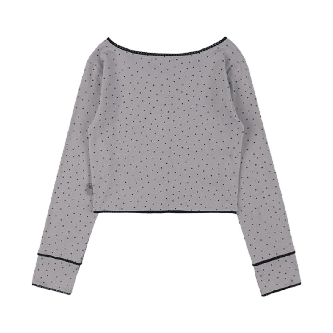 (W) 팬시 클럽 레이스 스타 베이직 가디건 그레이((W) Fancy Club Lace Star Basic Cardigan Gray) - 2