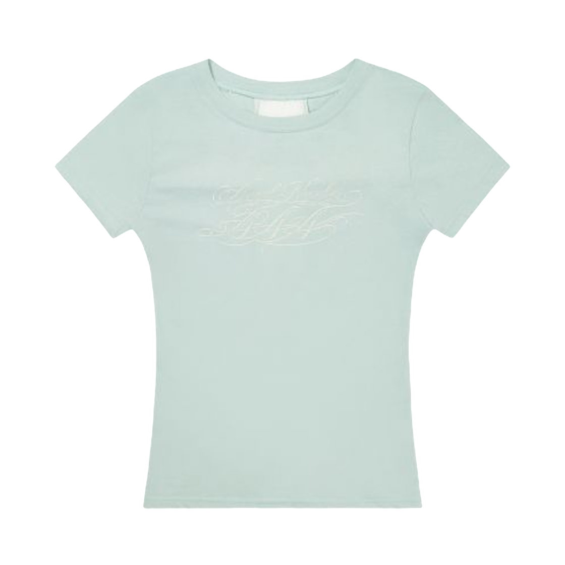 (W) 팬시 클럽 백 크로스 티셔츠 민트((W) Fancy Club Back Cross T-Shirt Mint)