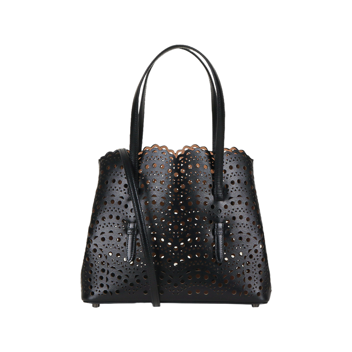[15% 쿠폰] 알라이아 비엔 웨이브 럭스 카프스킨 미나 25 백 블랙([15% 쿠폰] Alaia Mina 25 Bag in Vienne Wave Lux Calfskin Black) - 1