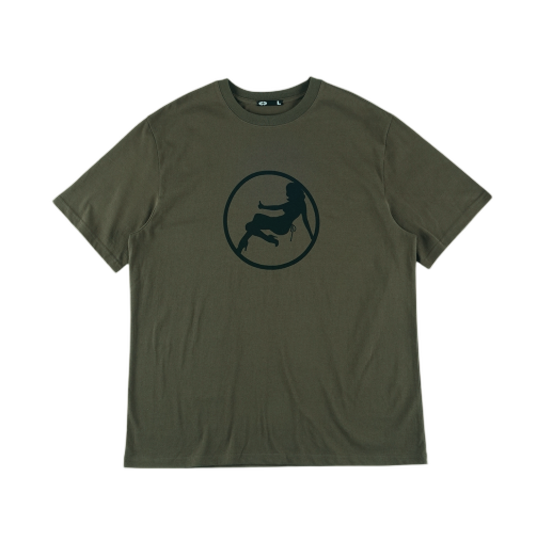 (W) 이알티알 서클 티셔츠 카키((W) ERTR Circle T-Shirt Khaki)