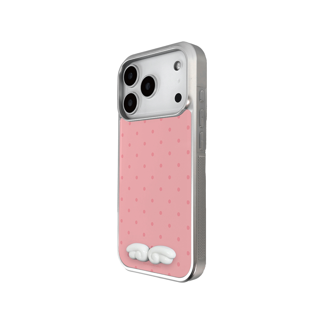 나인틴프라이데이 입체 엔젤 도트 실버 맥세이프 에폭시 케이스 - 핑크(NINETEENFRIDAY 3D Angel Dot Silver Magsafe Epoxy Case - PINK) - 2