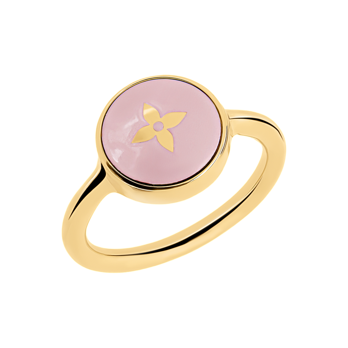 (W) 루이비통 LV 펄리 콘페티 링 골드 핑크((W) Louis Vuitton LV Pearly Confetti Ring Gold Pink) - 2
