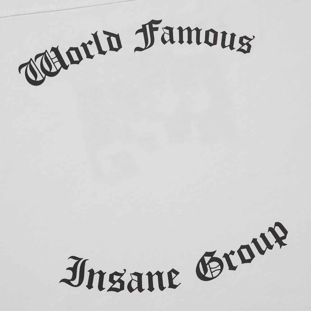 인세인개러지 그래픽 브이넥 티셔츠 - 오프화이트(INSANE GARAGE Graphic V-Neck T-Shirt_Off White) - 3