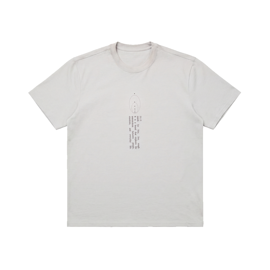 비엘알 버티컬 레터링 그래픽 티셔츠(BLR Vertical Lettering Graphic T-Shirt)