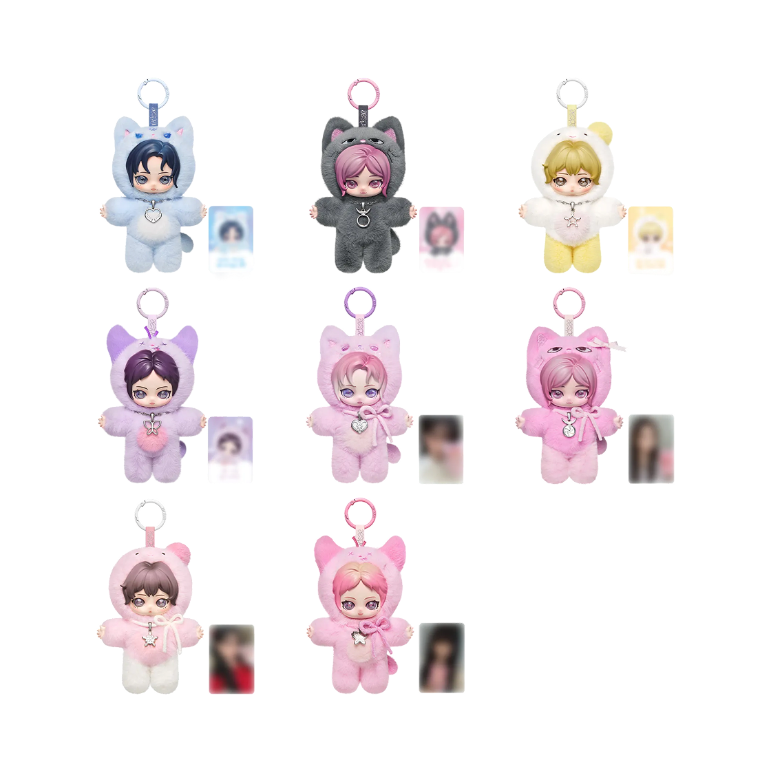 팝마트 x 에스파 플러피 클럽 시리즈 인형 키링 미개봉 랜덤박스 (4개입)(Pop Mart x Aespa Fluffy Club Series Vinyl Plush Doll Pendant Sealed Case (4 Blind Boxes)) - 2
