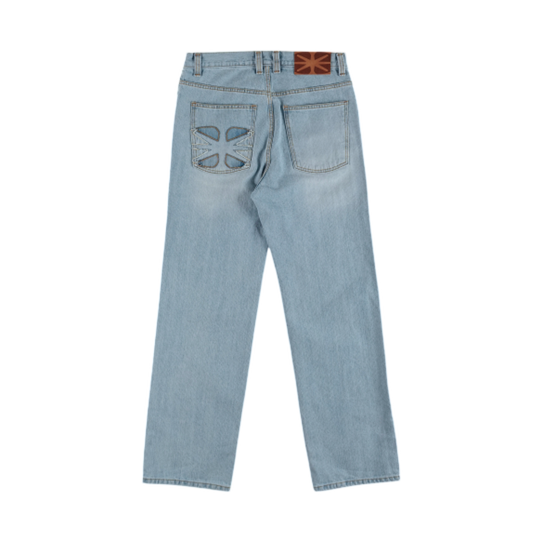 이알티알 프론트 포켓 카고 데님 팬츠 라이트 블루(ERTR Front Pocket Cargo Denim Pants Light Blue) - 2