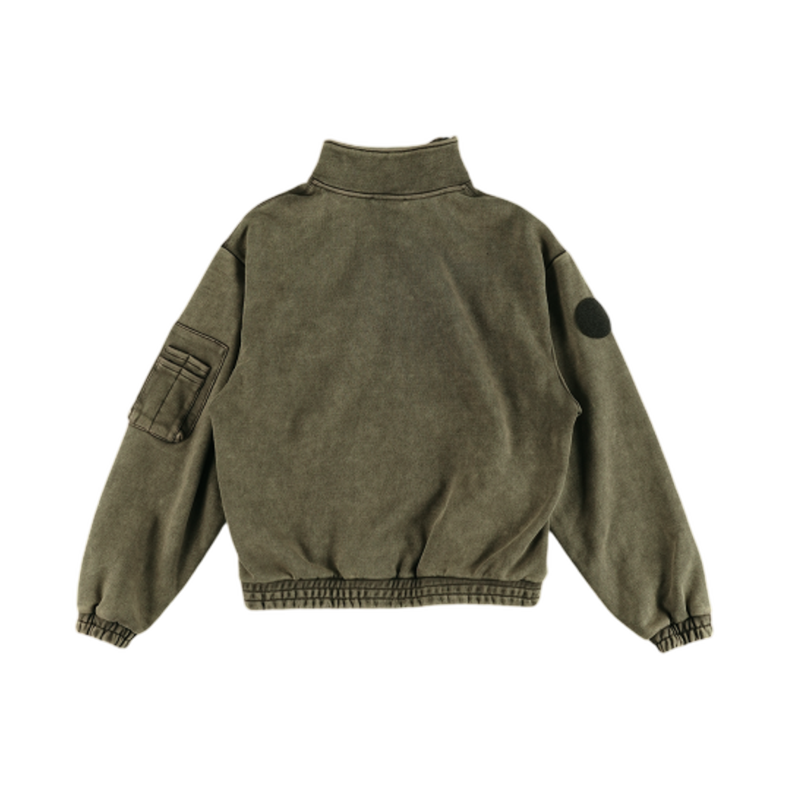 이알티알 어시메트릭 집업 자켓 카키(ERTR Asymmetric Zip Up Jacket Khaki) - 2