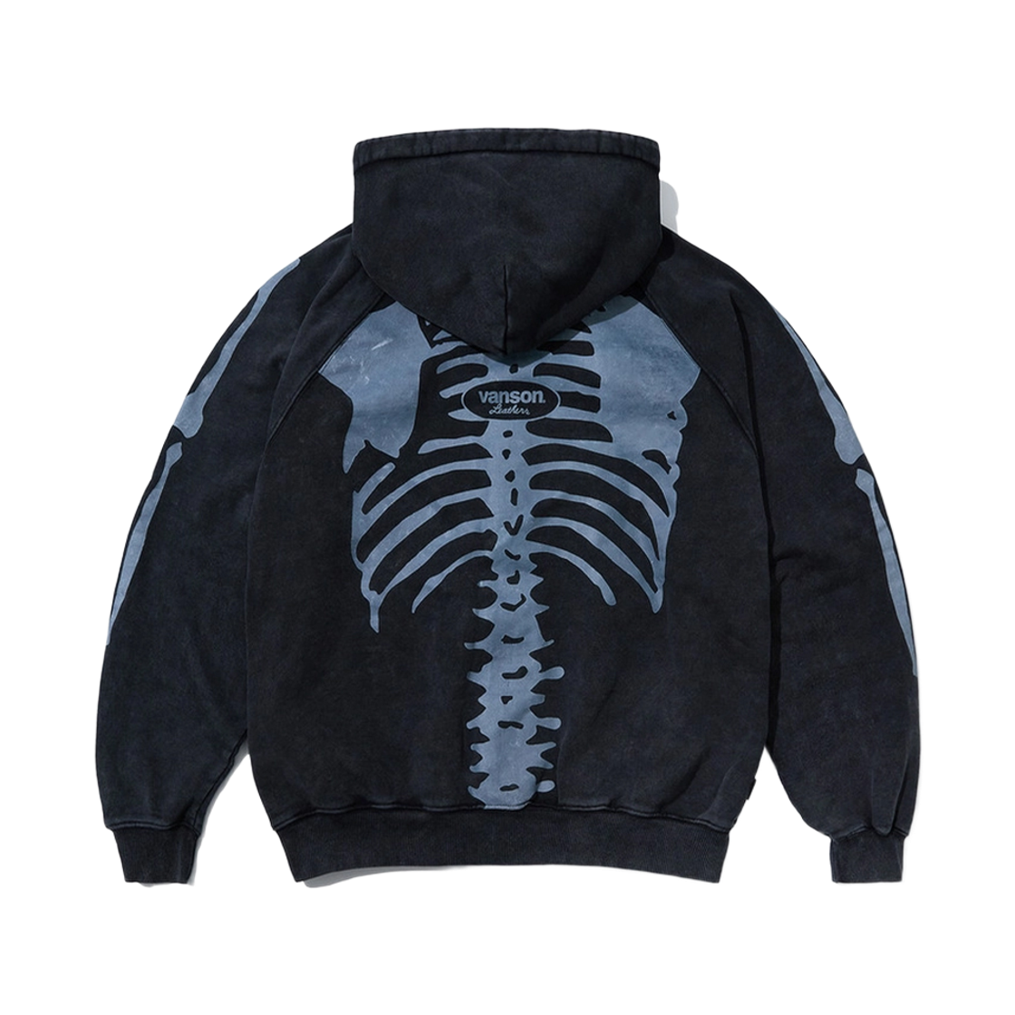 벤슨레더 오리지날 본 스웻 집 후디 / 피그먼트(Vanson Leathers Original Bone Sweat Zip Hoodie / Pigment) - 2