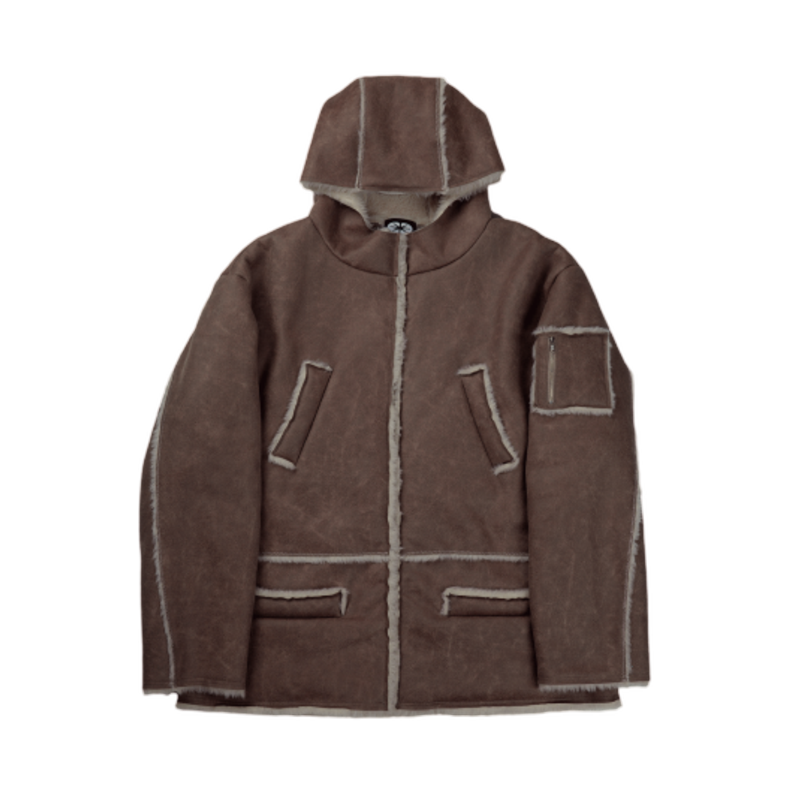 이알티알 빈티지 레더 셔링 자켓 브라운(ERTR Vintage Leather Shearling Jacket)