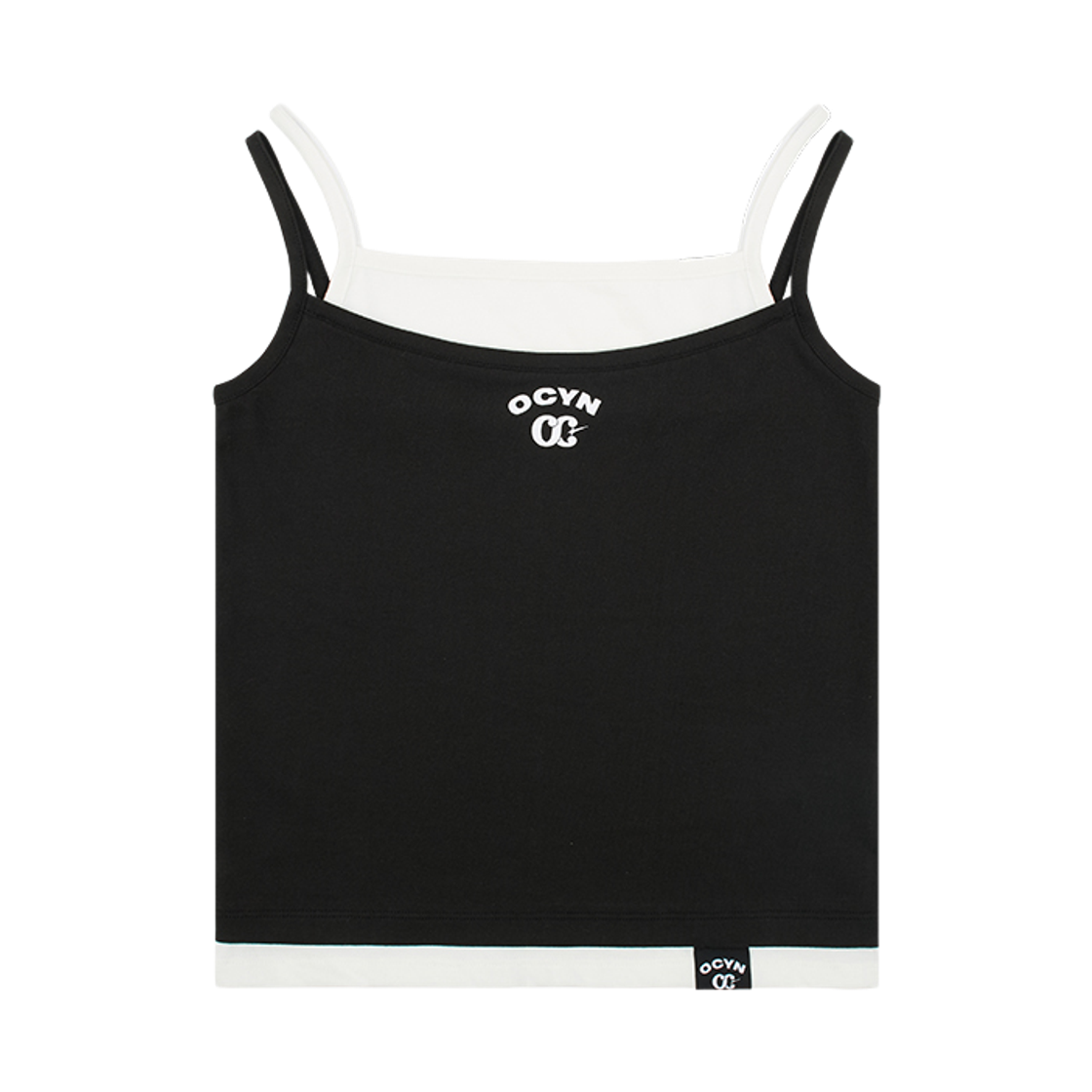 오브콜스와이낫 레이어드 슬리브리스 블랙(ofcoursewhynot Layered Sleeveless Black)