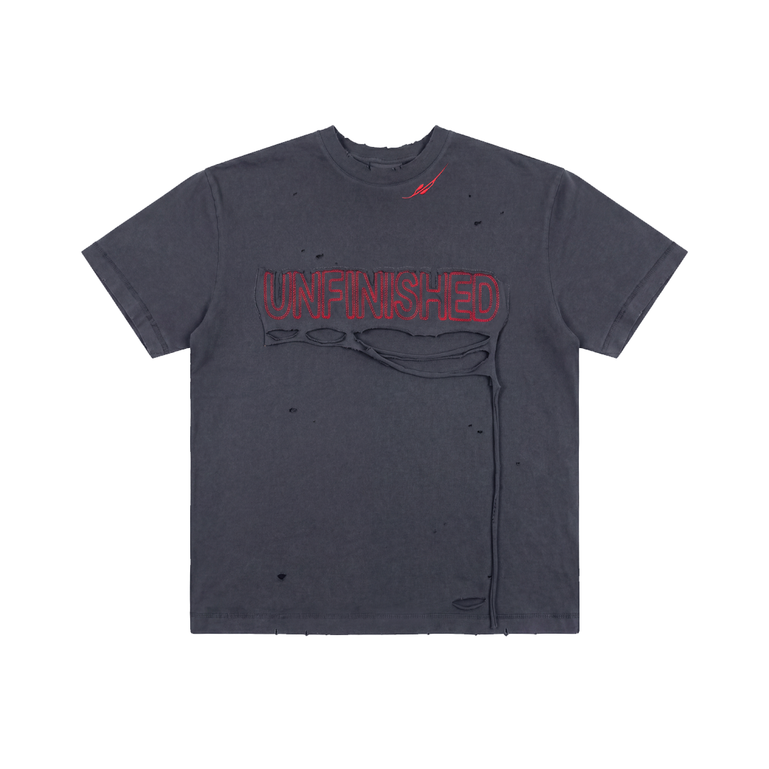 비엘알 언피니시드 빈티지 데미지 오버사이즈드 티셔츠(BLR UNFINISHED Vintage Damaged Oversized T-shirt)