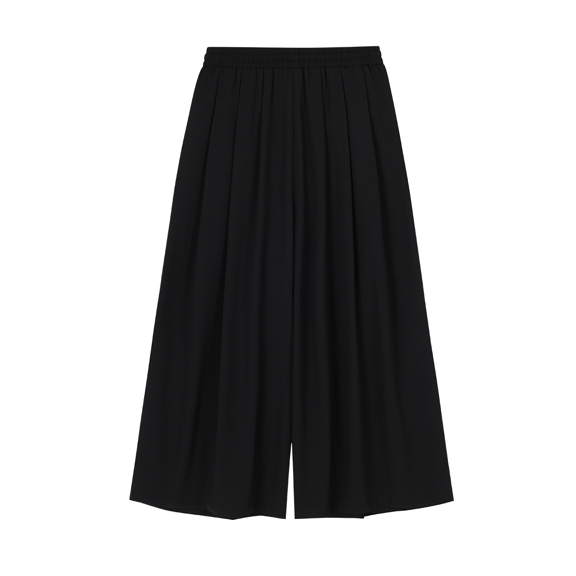 송지오 옴므 어시메트릭 크롭 와이드 팬츠 블랙(SONGZIO HOMME Asymmetric Crop Wide Pants Black) - 2