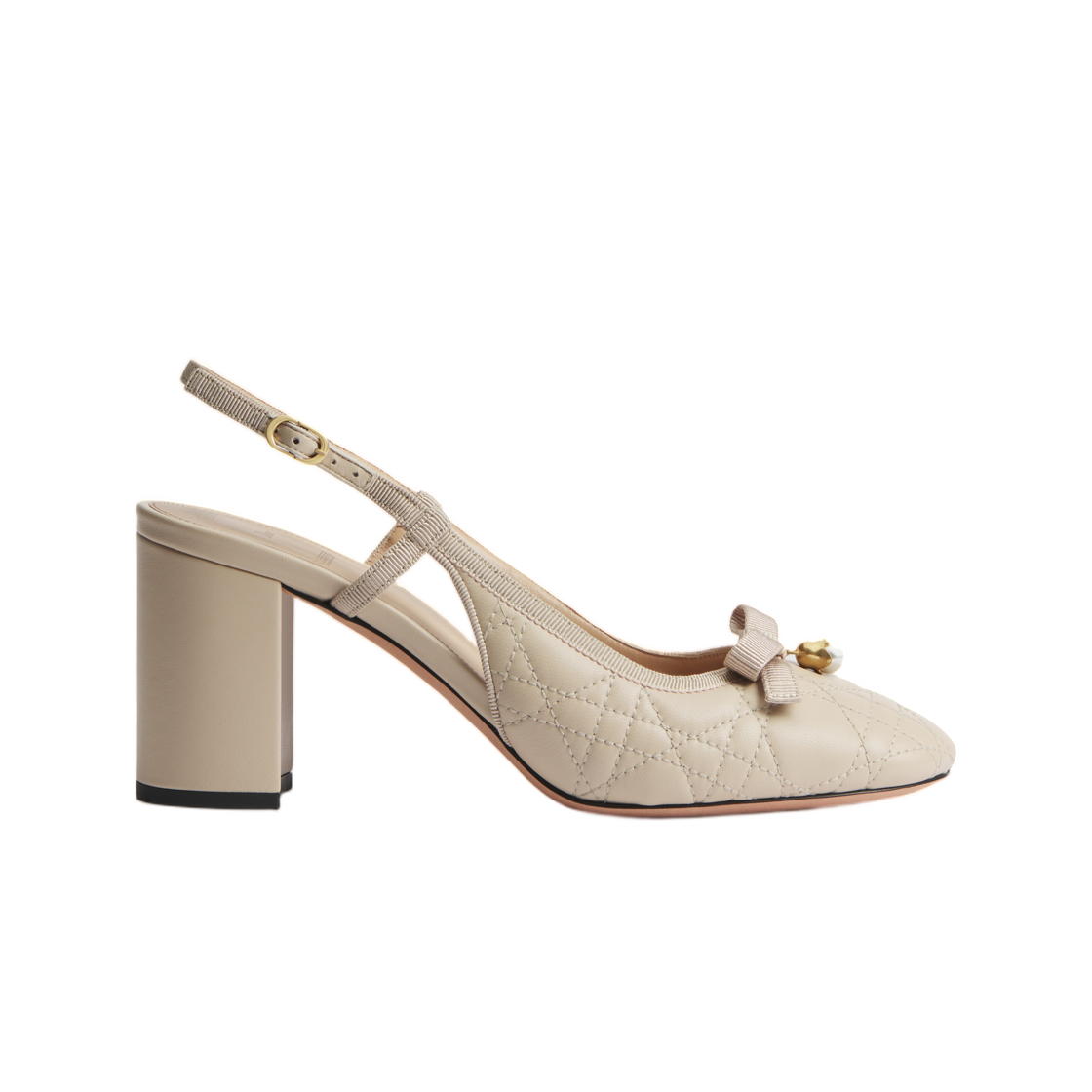 KDV570CQL-S23T (W) Dior Ballet Slingback Pump Quilted Cannage Lambskin Trench