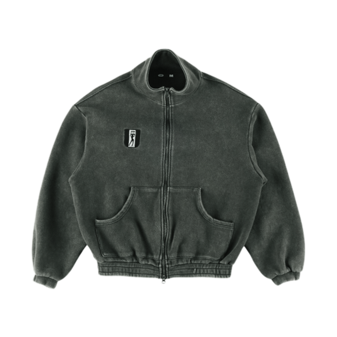 (W) 이알티알 피켓 패치 집업 자켓 블랙((W) ERTR Picket Patch Zip Up Jacket Black)