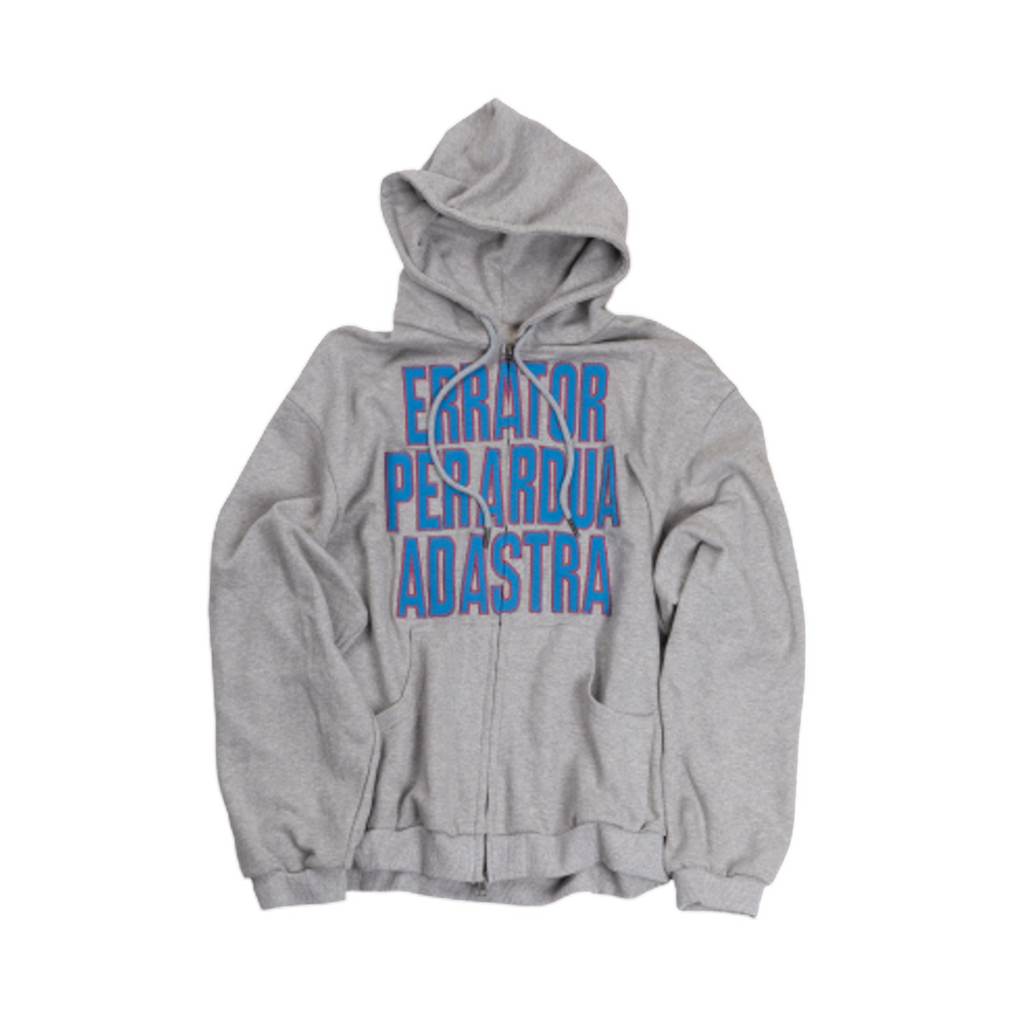 이알티알 AD 아스트라 아플리케 투웨이 후드 집업 그레이(ERTR Ad Astra Applique 2Way Hoodie Zip Up Grey)