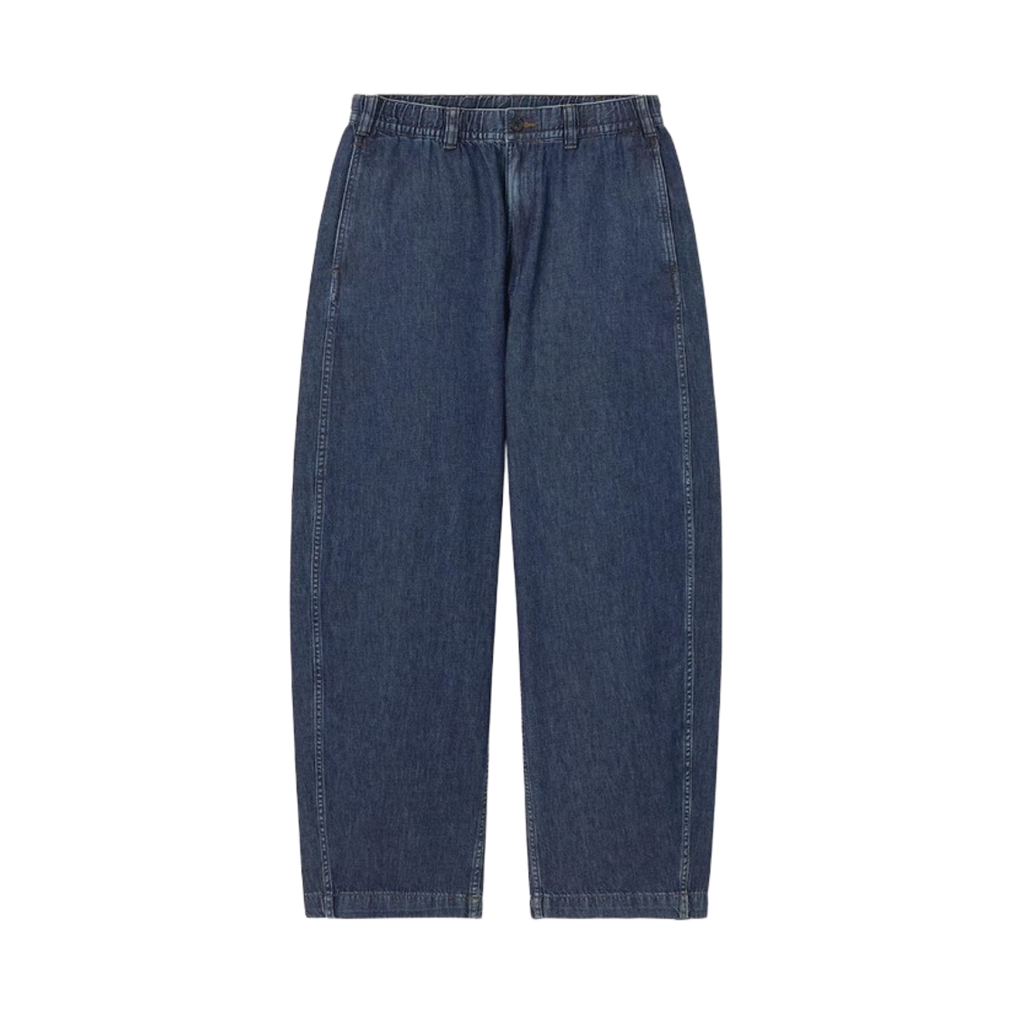 360153-68 GU Light Denim Barrel Relaxed Pants +EC Tall Blue