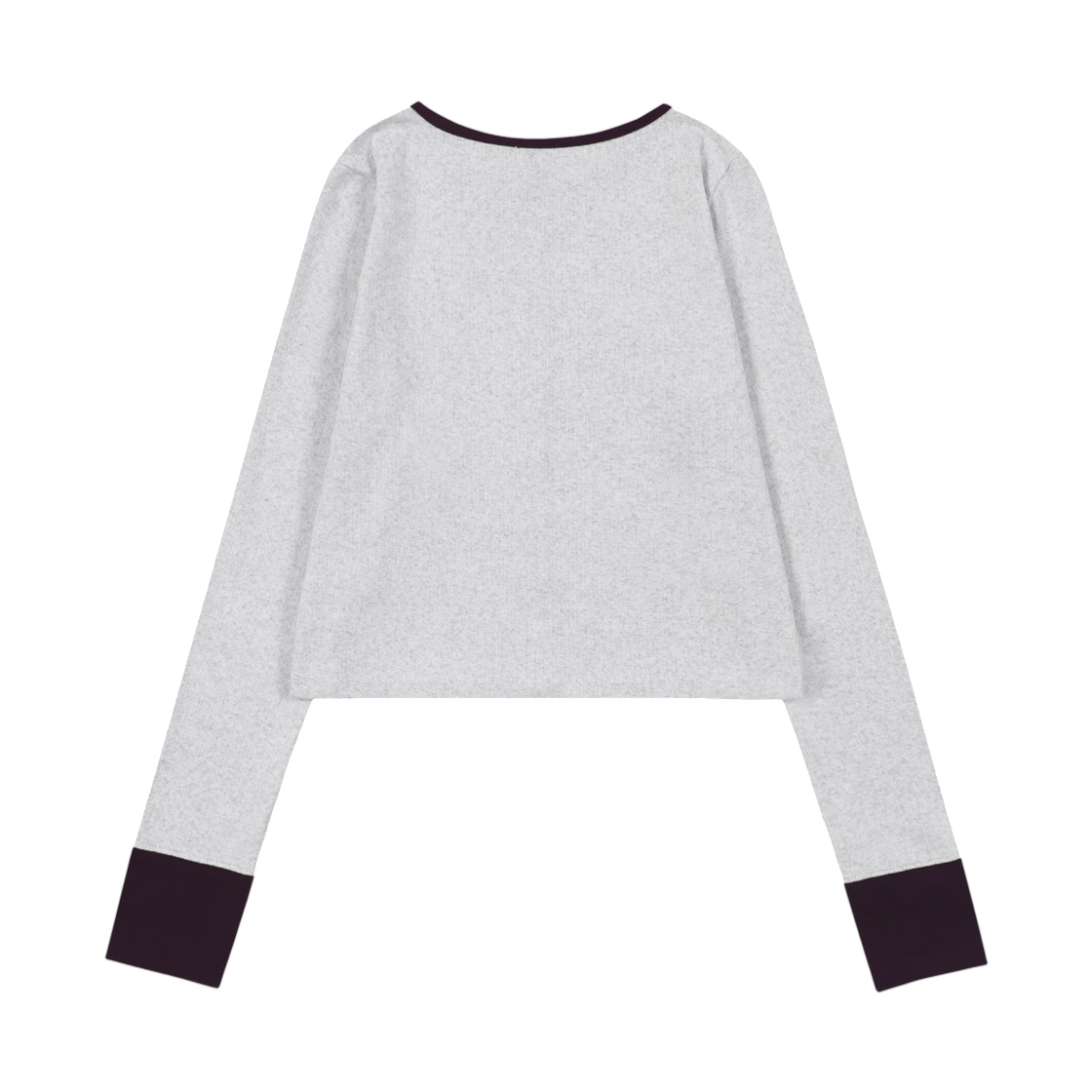 (W) 팬시 클럽 에어리 버튼 가디건 멜란지((W) Fancy Club Airy Button Cardigan Melange) - 2