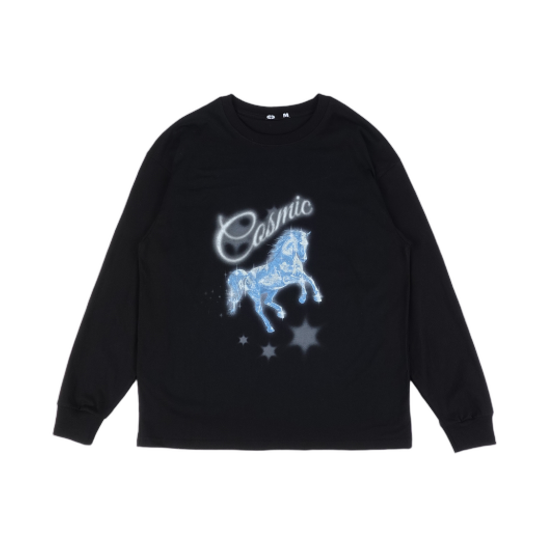 이알티알 코스믹 홀스 롱슬리브 티셔츠 블랙(ERTR Cosmic Horse L/S T-Shirt Black) - 1