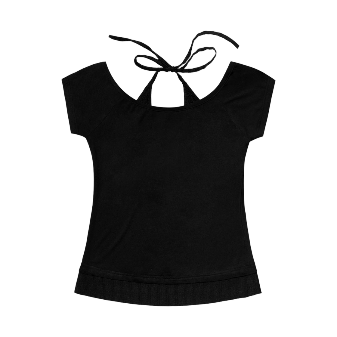 (W) 팬시 클럽 로지 홀터 오프숄더 탑 블랙((W) Fancy Club Rosie Halter Off Shoulder Top Black) - 2